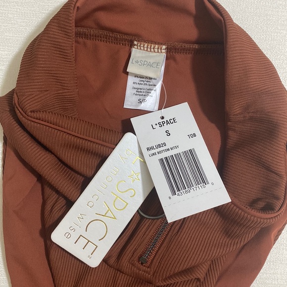 L*SPACE Women's LUKE BOTTOM BITSY Bikini Bottom BROWN - Picture 3 of 4